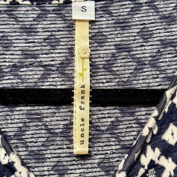 Uncle Frank Textured Bell Sleeve Tassel Detail Pul On Dress Size small - Picture 8 of 8